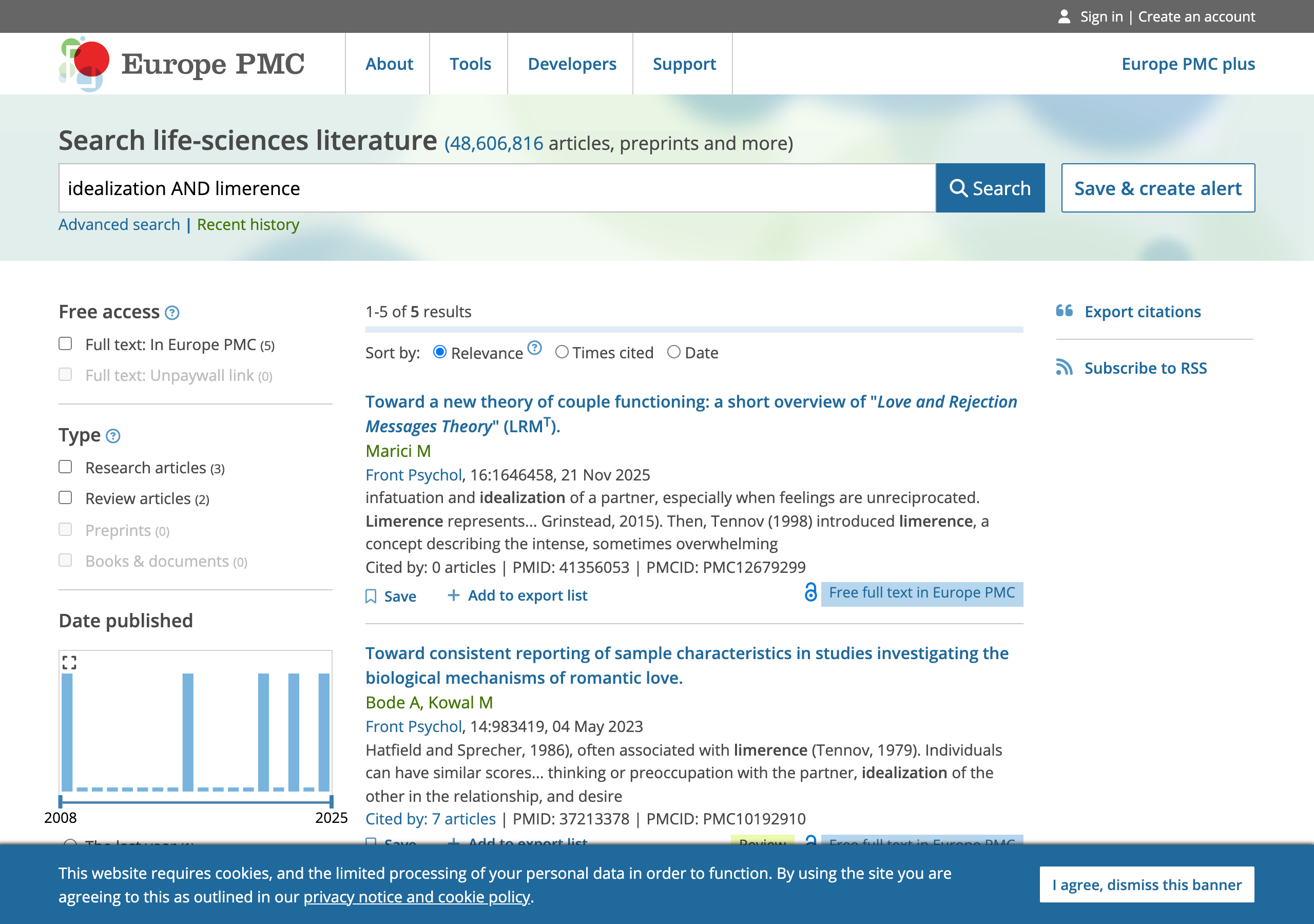 Europe PMC search results for idealization AND limerence, showing 5 results